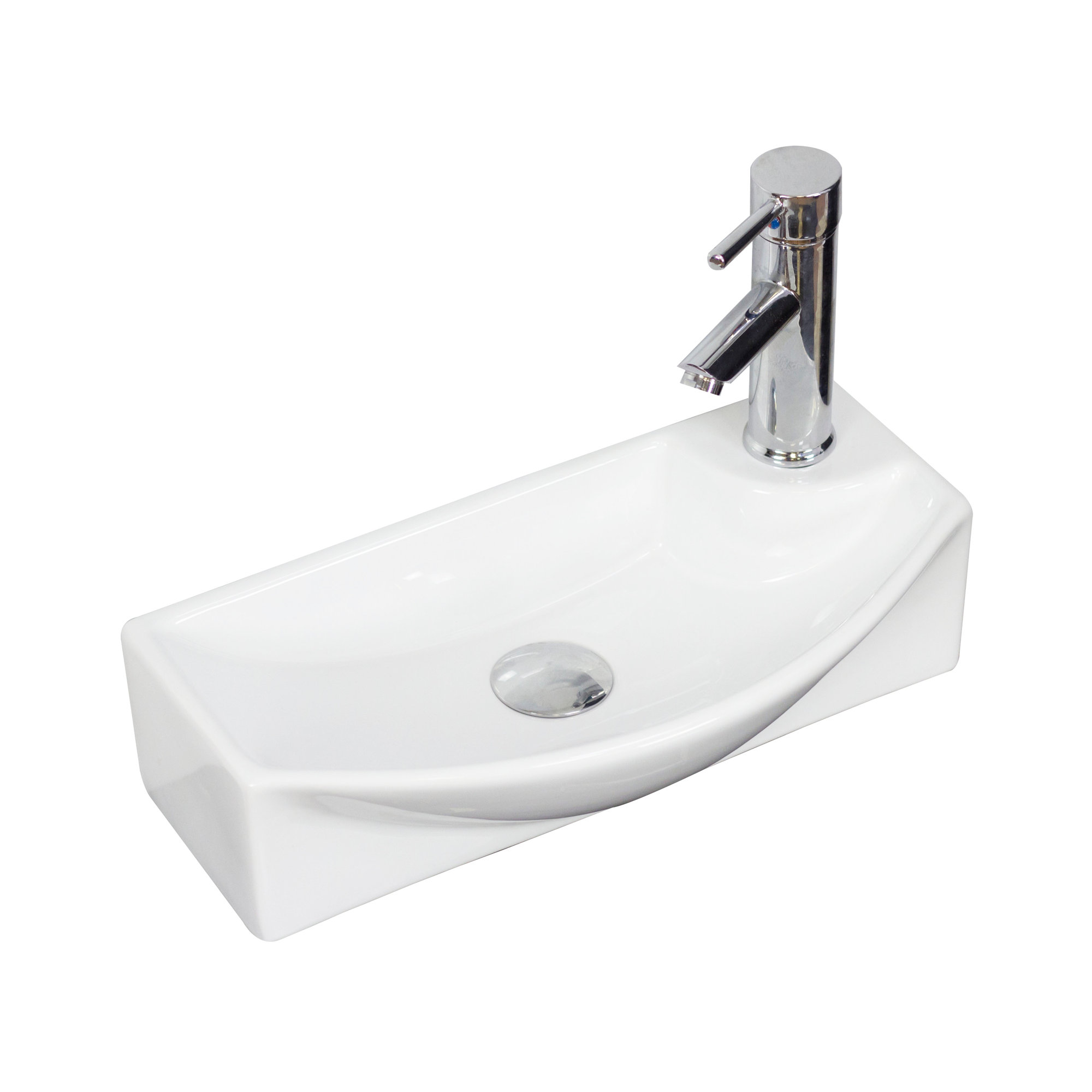 American Imaginations Above Counter 19" Wall Mount Bathroom Sink